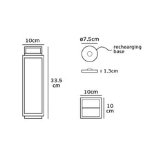 Lade das Bild in den Galerie-Viewer, Akku-Tischleuchte LED LETTI small - schwarz