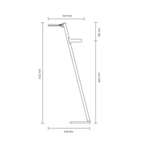 Lade das Bild in den Galerie-Viewer, Akku-Stehleuchte LED Roxxane Leggera 101 CL mit Magnetic Dock - dark bronze