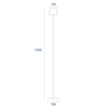 Lade das Bild in den Galerie-Viewer, Akku-Stehleuchte NUINDIE schwarz / rund