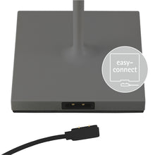 Lade das Bild in den Galerie-Viewer, Akku-Tischleuchte NUINDIE anthrazit / rund