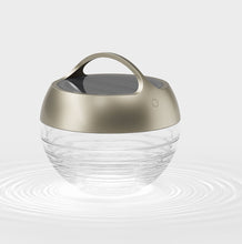 Lade das Bild in den Galerie-Viewer, Akku-Bodenleuchte mit Solar aqu s - true gold