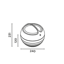 Lade das Bild in den Galerie-Viewer, Akku-Bodenleuchte mit Solar aqu s - true gold