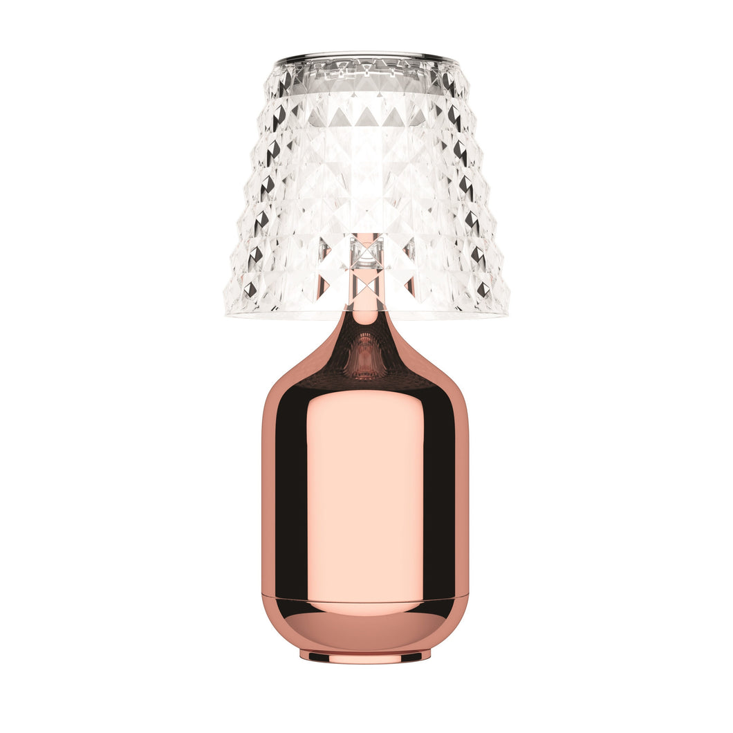 Akku-Tischleuchte LED VALENTINA - rosè gold poliert