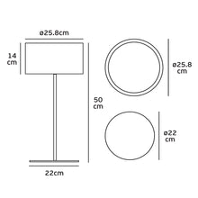 Lade das Bild in den Galerie-Viewer, Akku-Tischleuchte LED LOUNGE small - weiß
