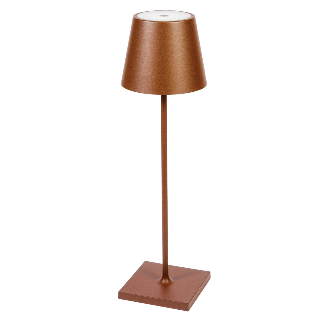 Akku-Tischleuchte LED STELLA small - rusty brown